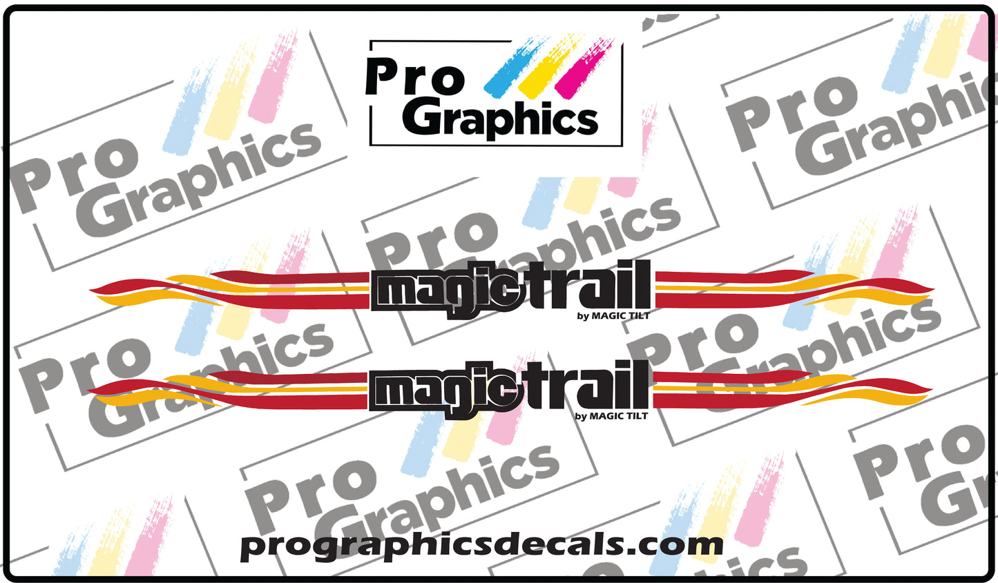Magic Trail Trailer Vinyl Aftermarket Decals