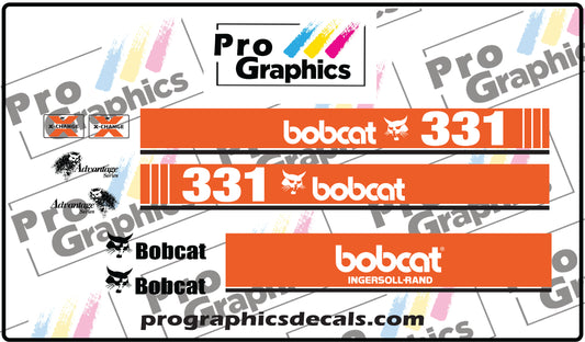 Bobcat 331 Excavator Decal Set