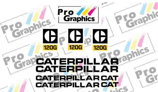 CATERPILLAR 120G Aftermarket Decals