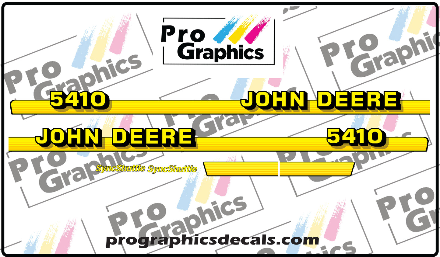 John Deere 5410 SyncShuttle Aftermarket Decals