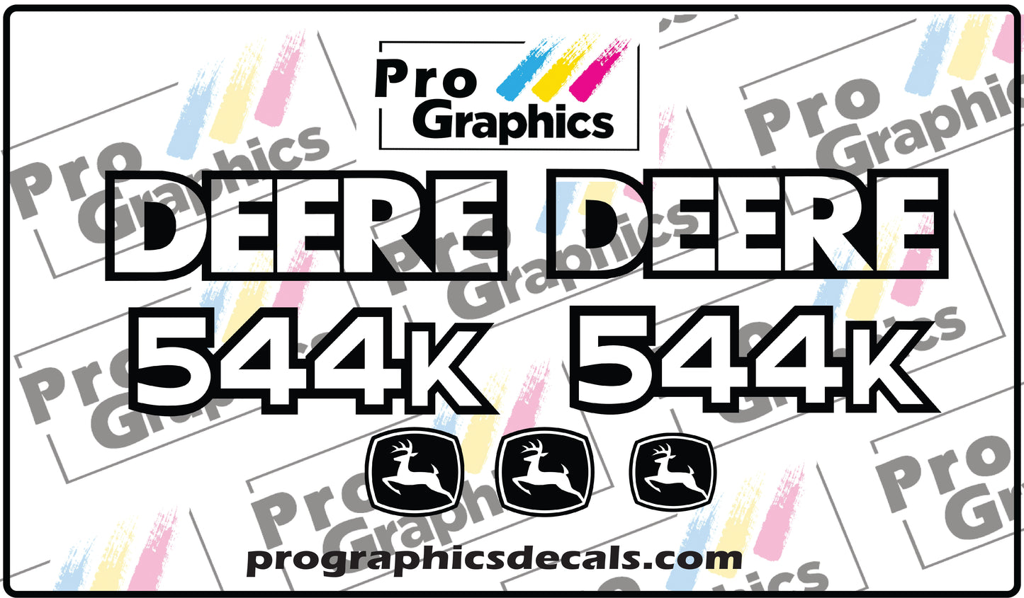 Deere 544KAftermarket Decals