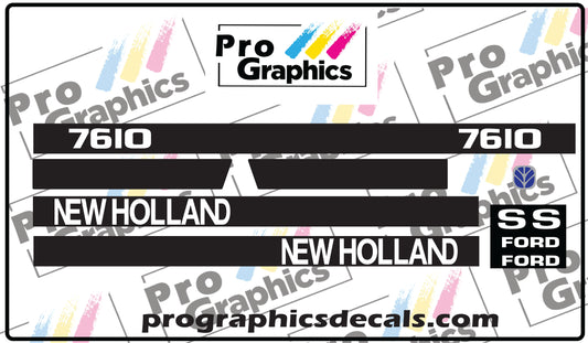 New Holland 7610S Decal Set