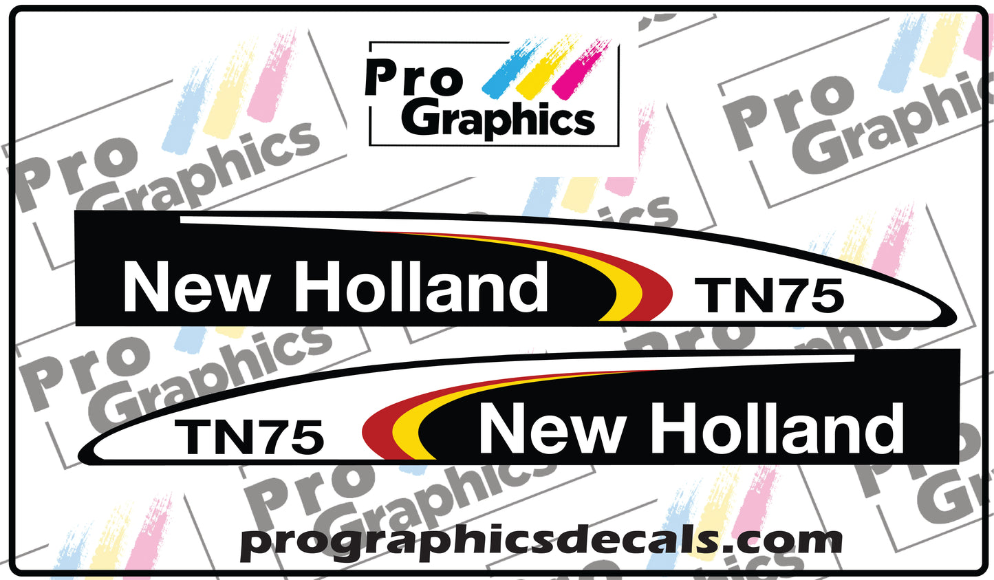 New Holland TN75 Decal Set