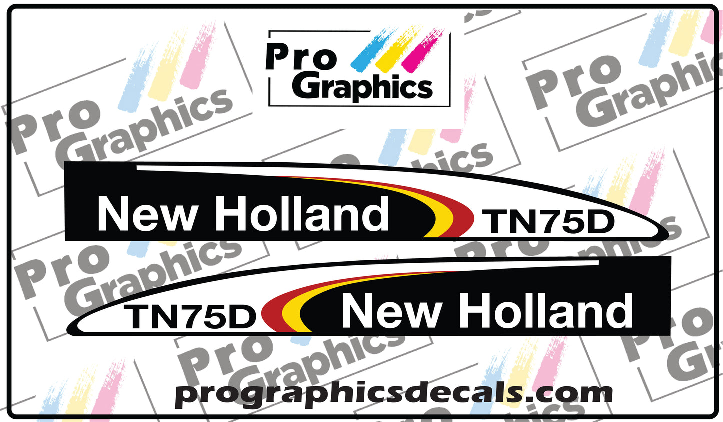 New Holland TN75D Decal Set